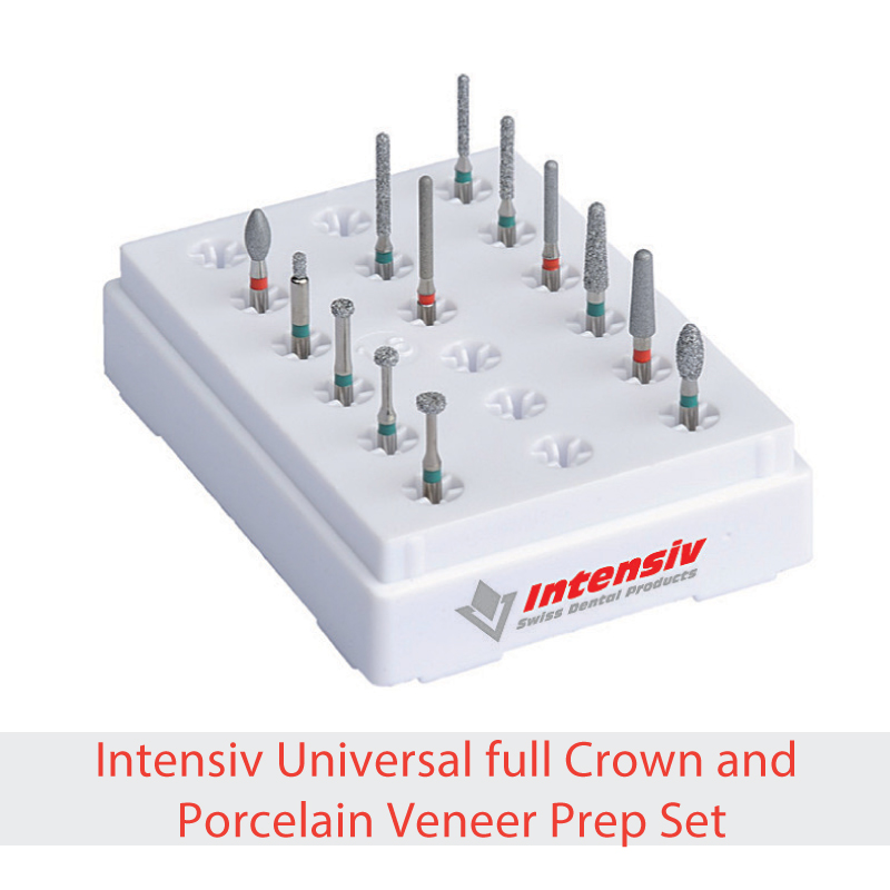 Intensiv Universal full Crown and Porcelain Veneer Prep Set